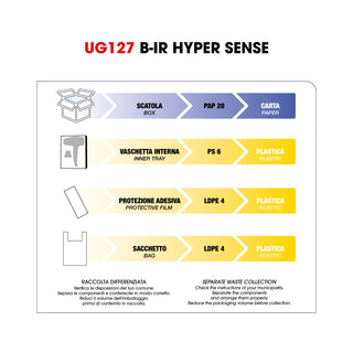 UG127 - B-ir hyper sense bio-infrared asciugacapelli professionale alta velocità